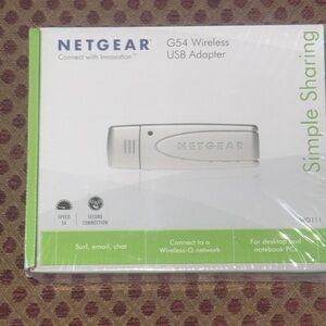 NETGEAR G54 Wireless USB Adapter - White and Green